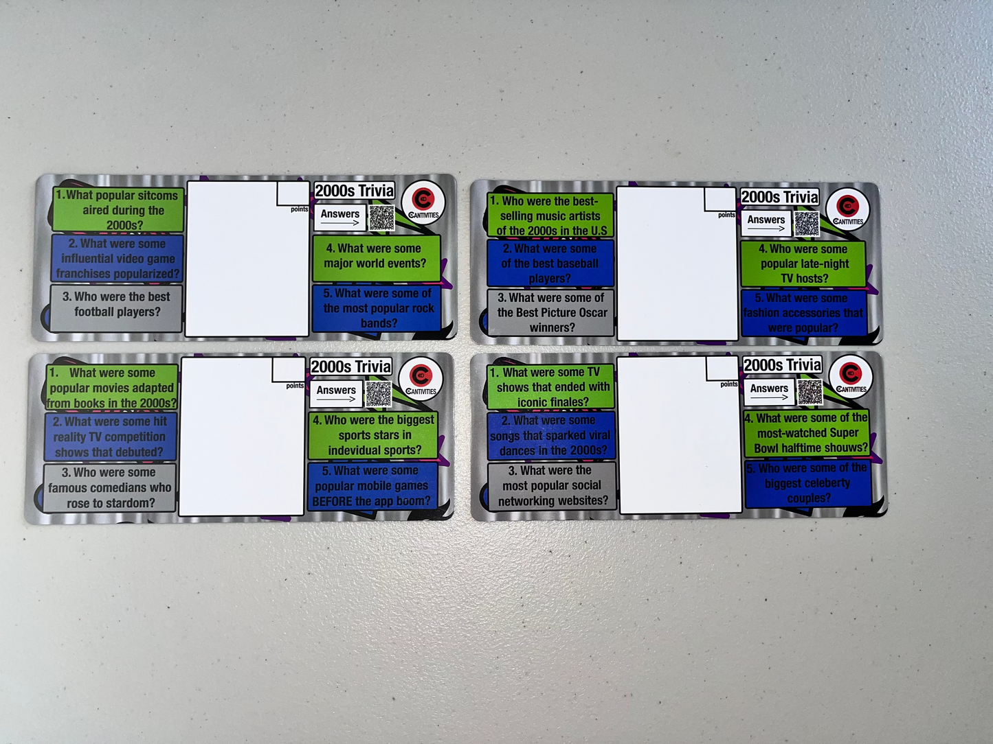 Cantivities Decades Trivia Pack