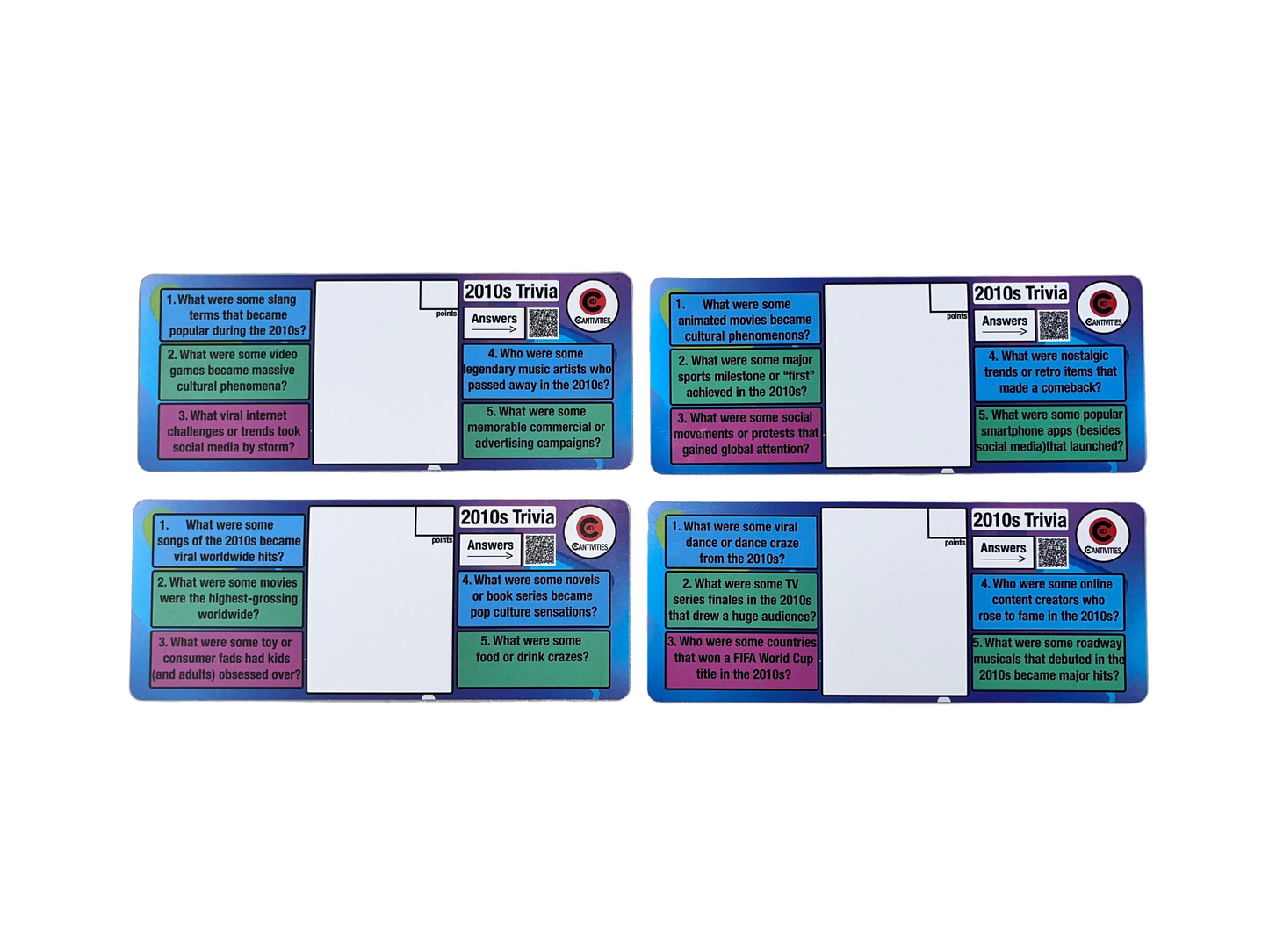 4 2010s Trivia Magnet Games