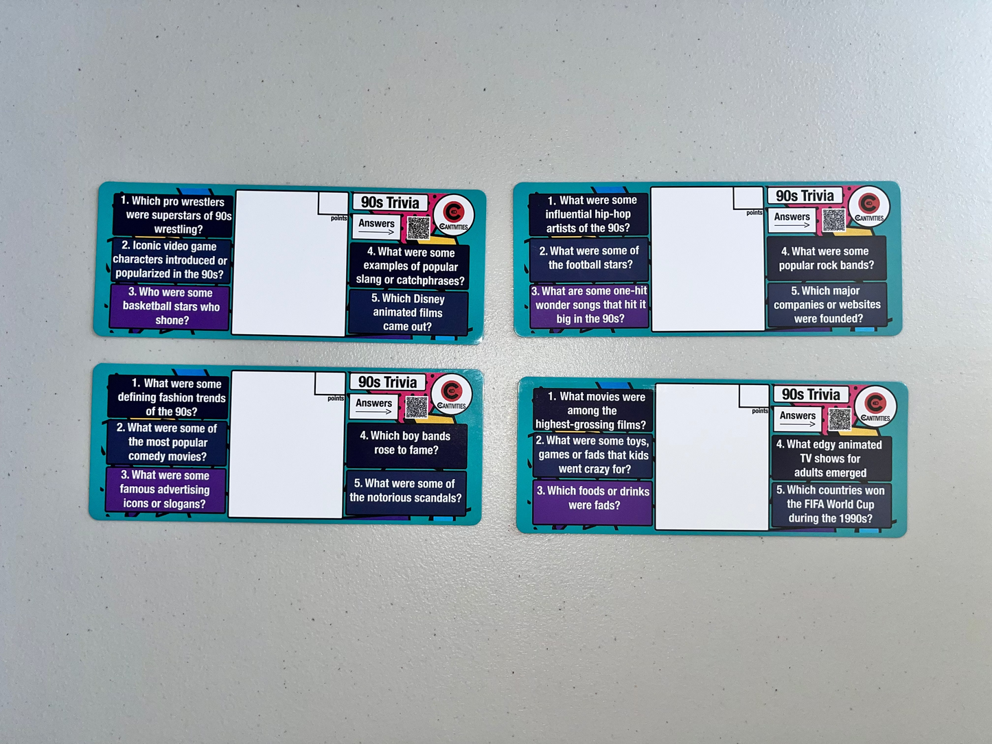 Cantivities Decades Trivia Pack