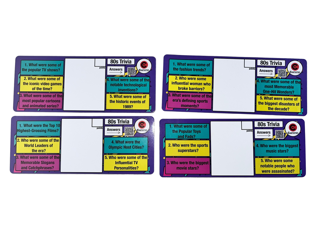 Cantivities Decades Trivia Pack